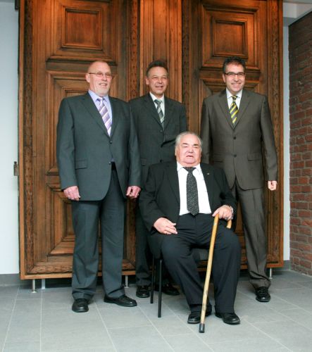 die vier ehemaligen Bürgermeister der Landgemeinde Titz